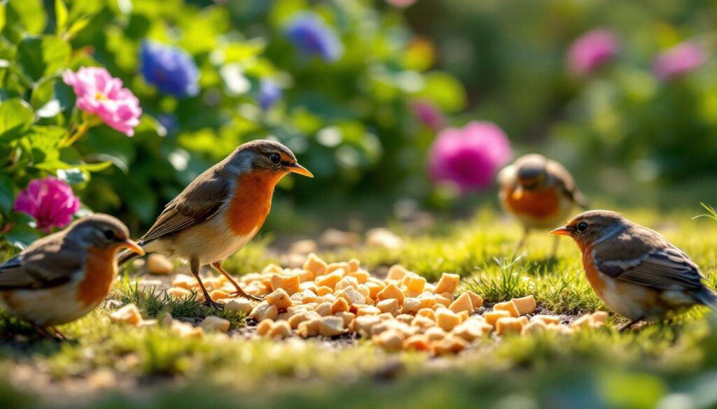 Come attirare i pettirossi in giardino: il trucco con il pane secco