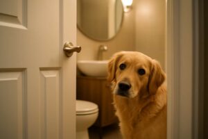 Perché il tuo cane ti segue sempre in bagno, il motivo non è quello che pensi