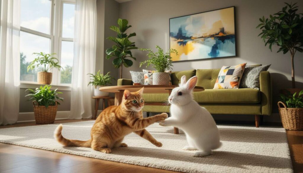 Affida gatto e coniglio all’amica, quello che scopre al ritorno mette fine alla loro amicizia