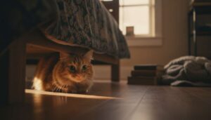 Perché il gatto si nasconde sotto il letto? Le cause emotive che spesso ignoriamo