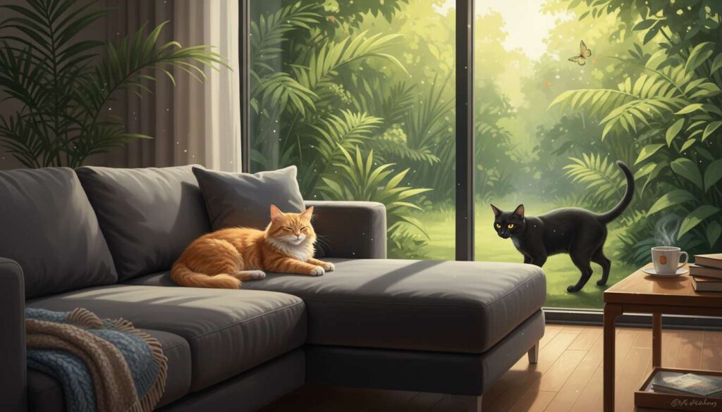 Gatto da interno o gatto che esce: cosa cambia davvero nella vita quotidiana