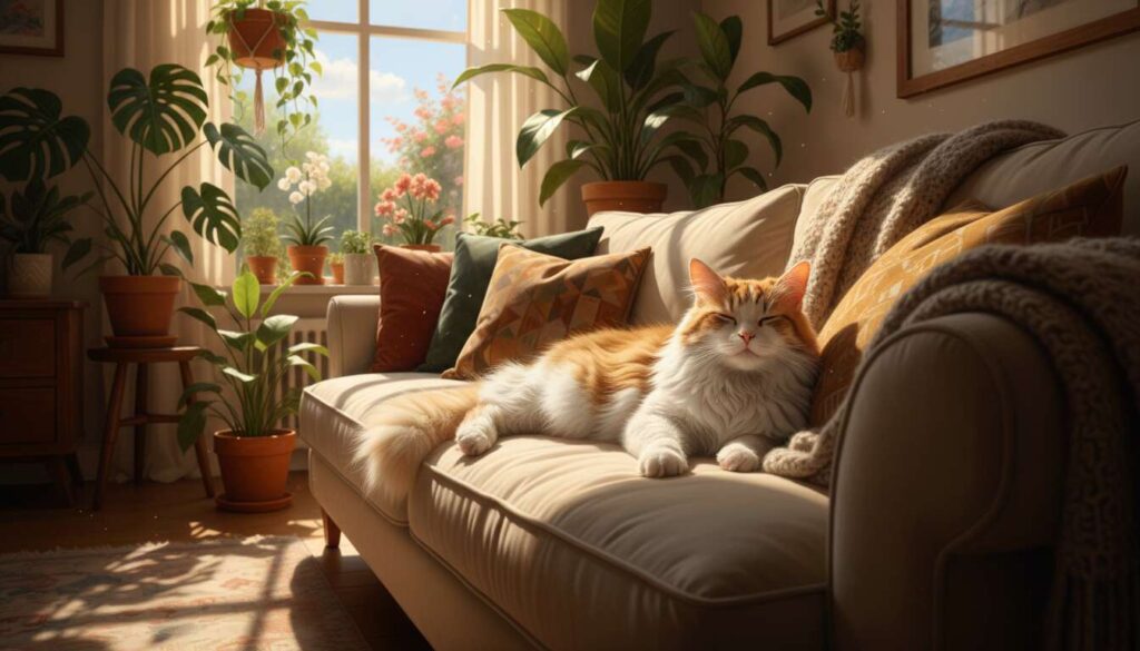 Quando il vostro gatto passa le giornate senza di voi: come aiutarlo a restare felice nonostante le assenze